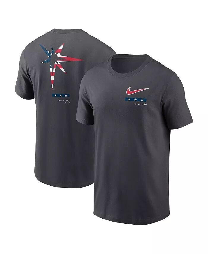 

Мужская футболка Tampa Bay Rays Americana цвета антрацит Nike