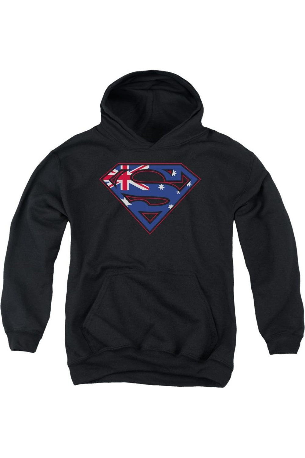 

Толстовка с капюшоном Superman Australian Shield для молодежи Gildan, черный
