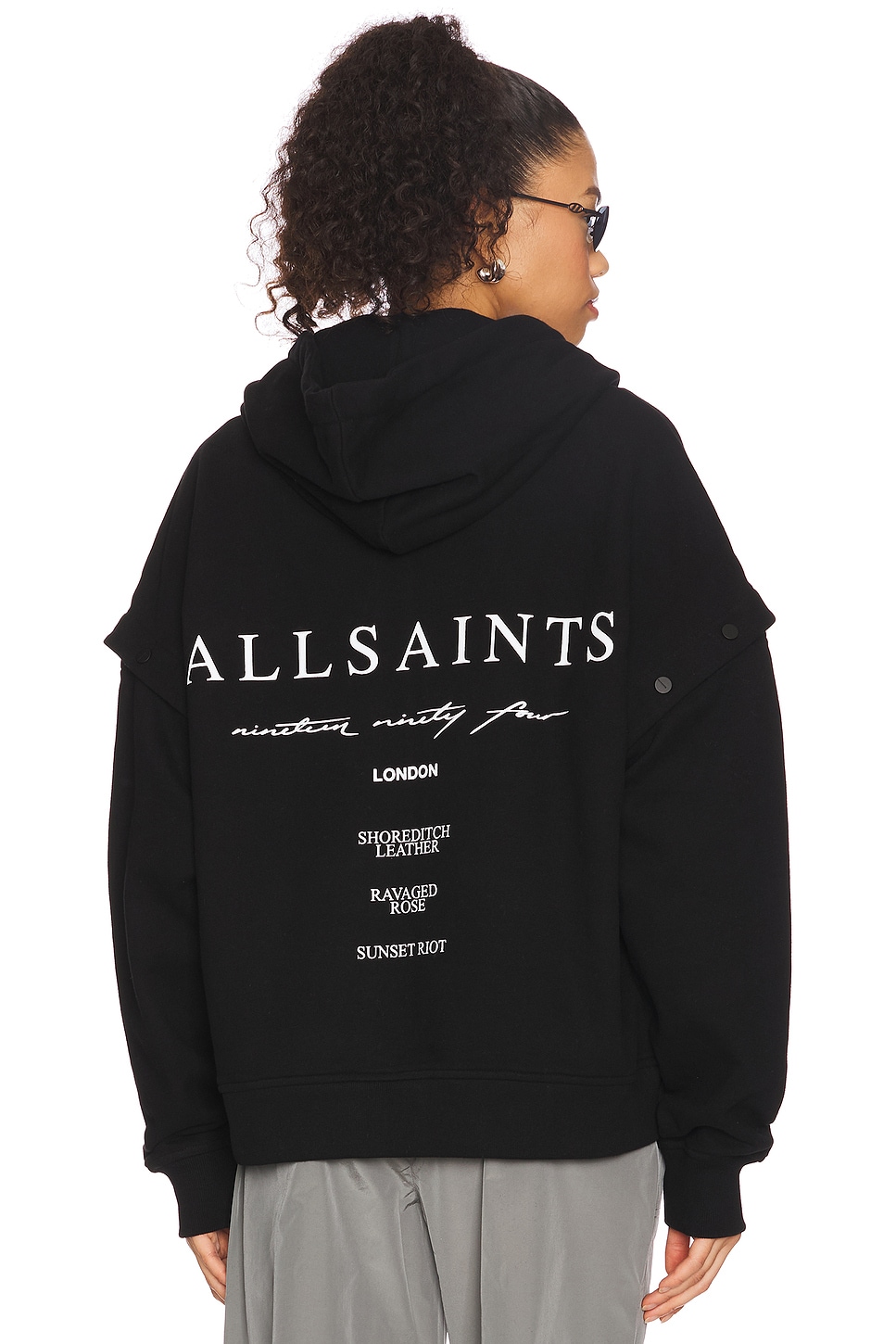 

Толстовка с капюшоном Aroma Amphia Allsaints, black