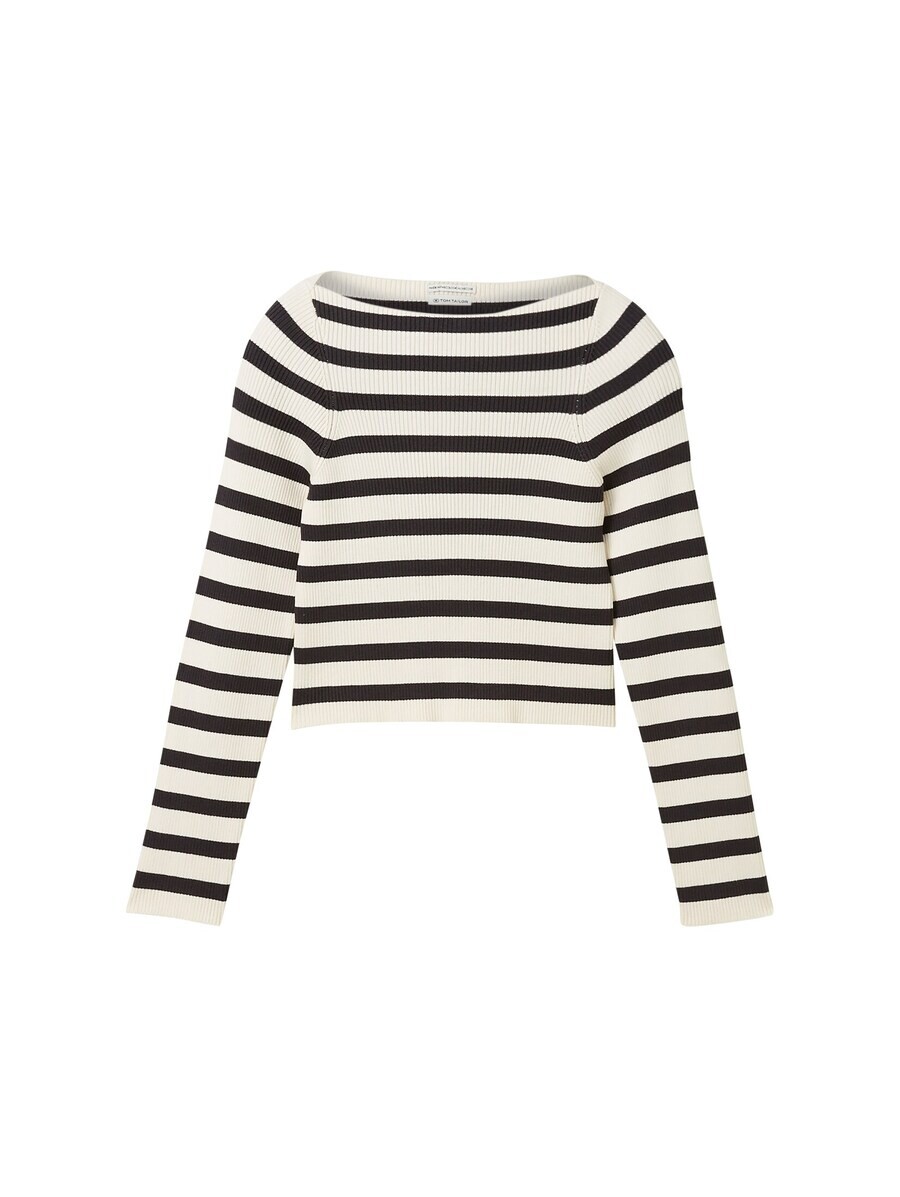 

Свитер TOM TAILOR Sweater, цвет black/off white
