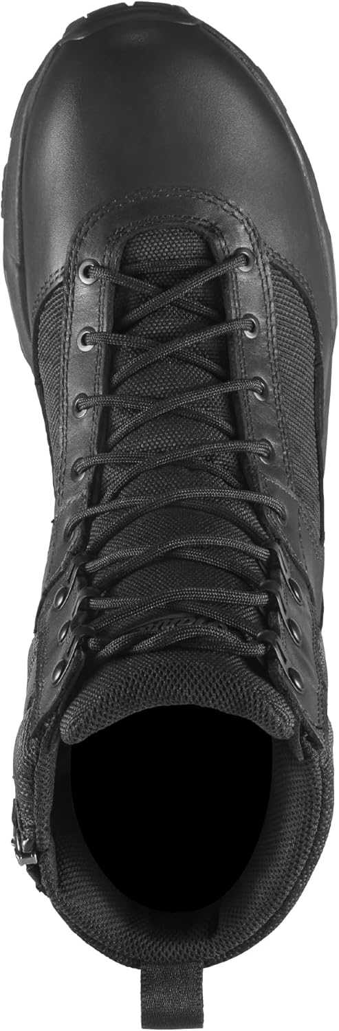 Мужские военные и тактические ботинки Danner Sonic 8 - водонепроницаемые, легкие, прочная кожа с боковой молнией для походов, черный — фото 4