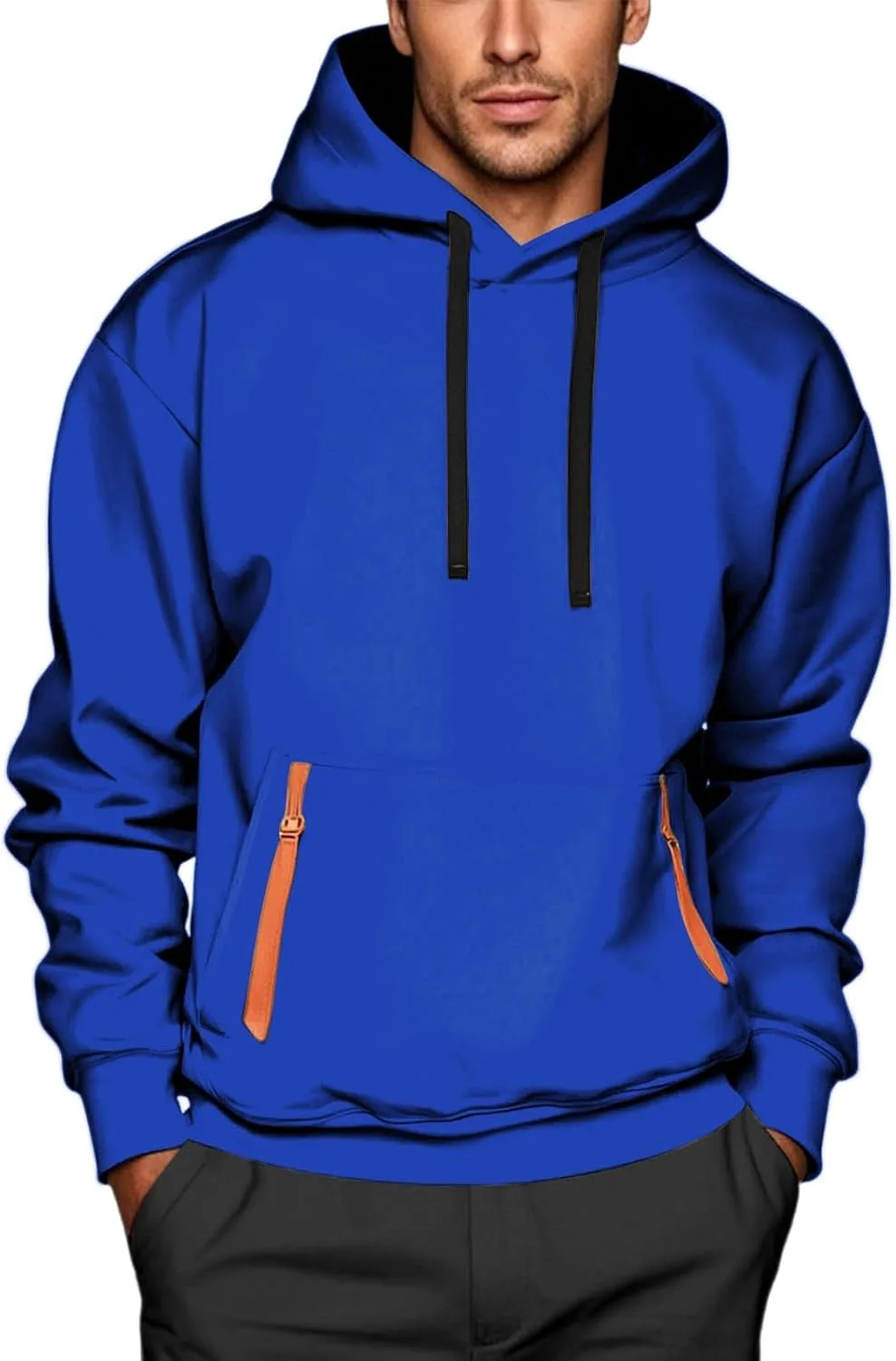 

Толстовка мужская Cambkatl с капюшоном и карманами-молниями