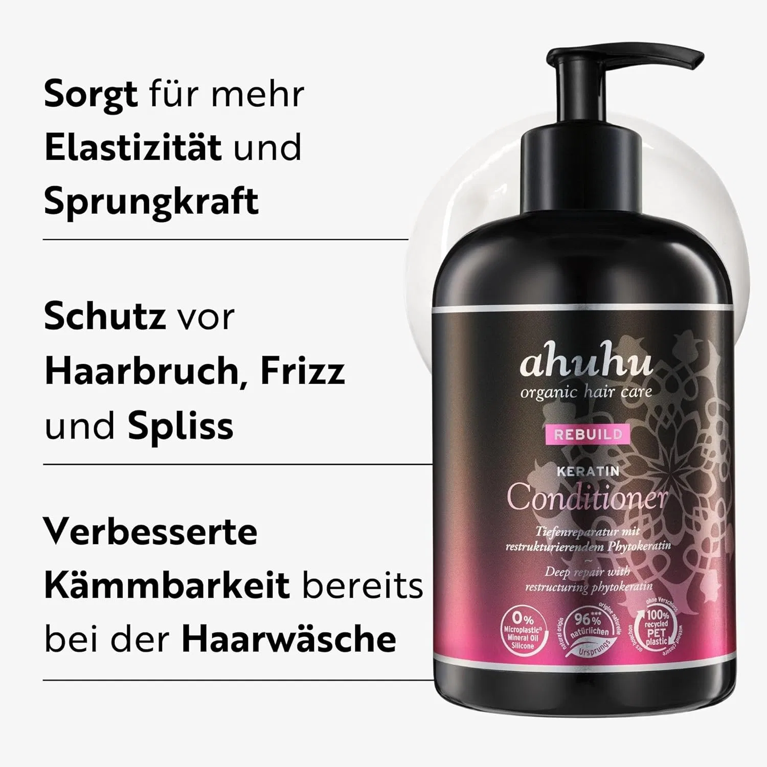 Кондиционер для волос ahuhu Rebuild Keratin XXL Ahuhu — фото 2
