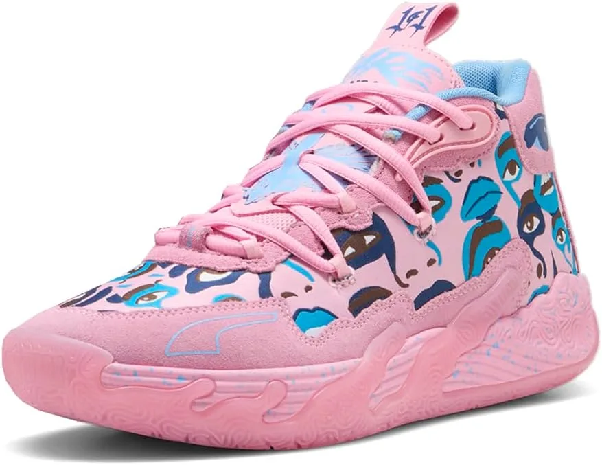 Кроссовки Puma MB.03 Kid Super - Men (Pink/Pink/Blue), розовый — фото 2