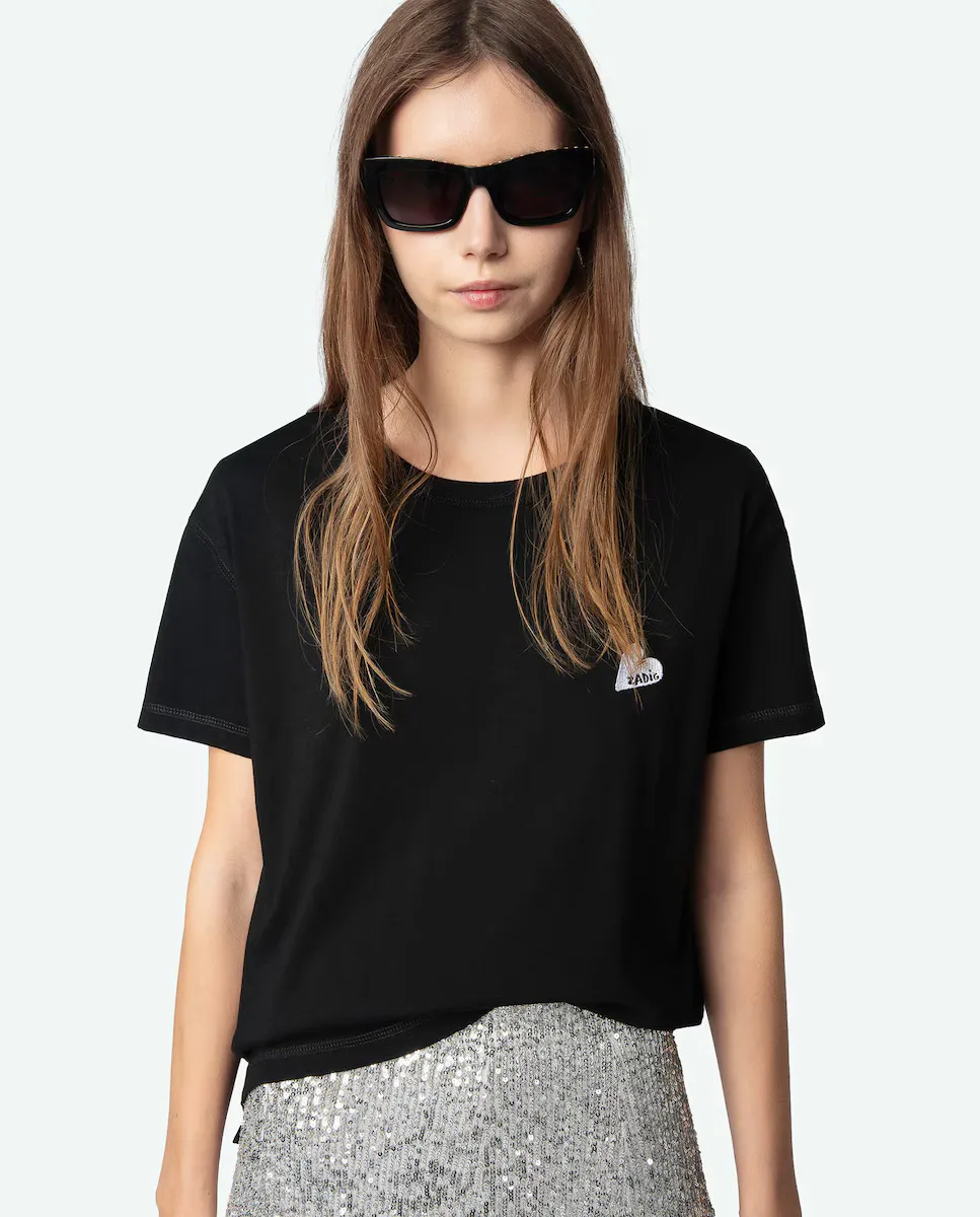 

Marta женская футболка с коротким рукавом Zadig & Voltaire, чёрный