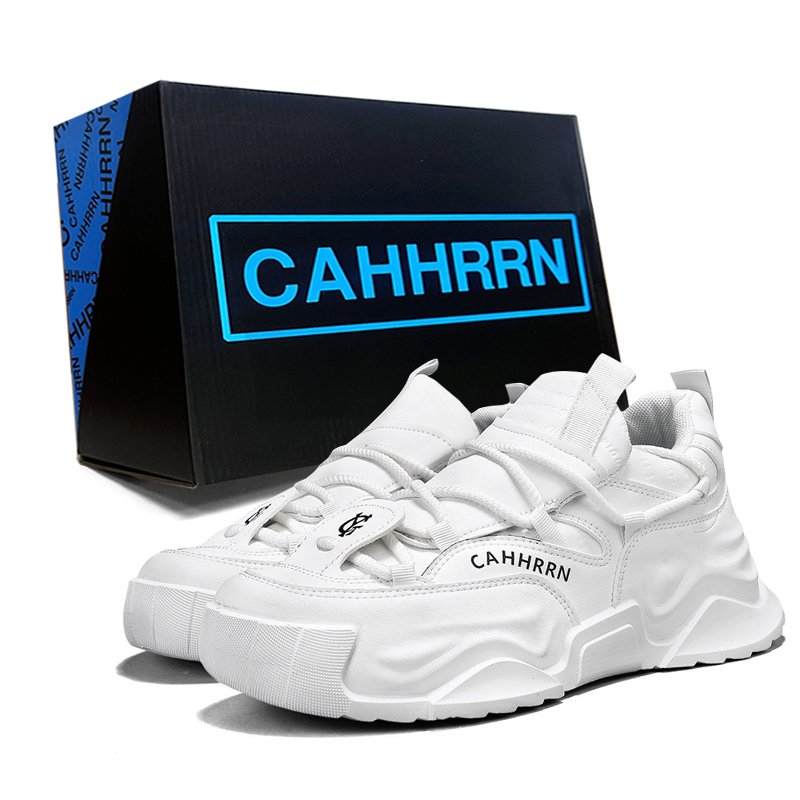 

CAHHRRN Износостойкие мужские низкие кэжуал кеды белые, цвет White