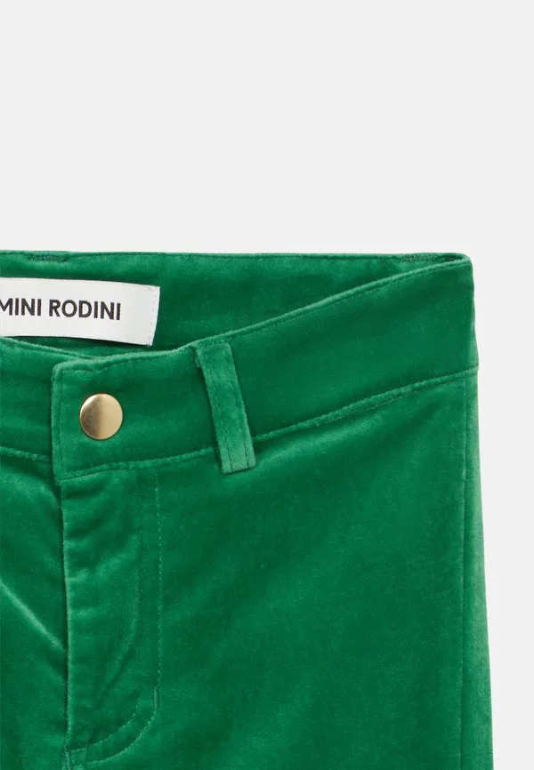 Расклешенные брюки унисекс с нашивкой в виде собачки Mini Rodini, Green — фото 3