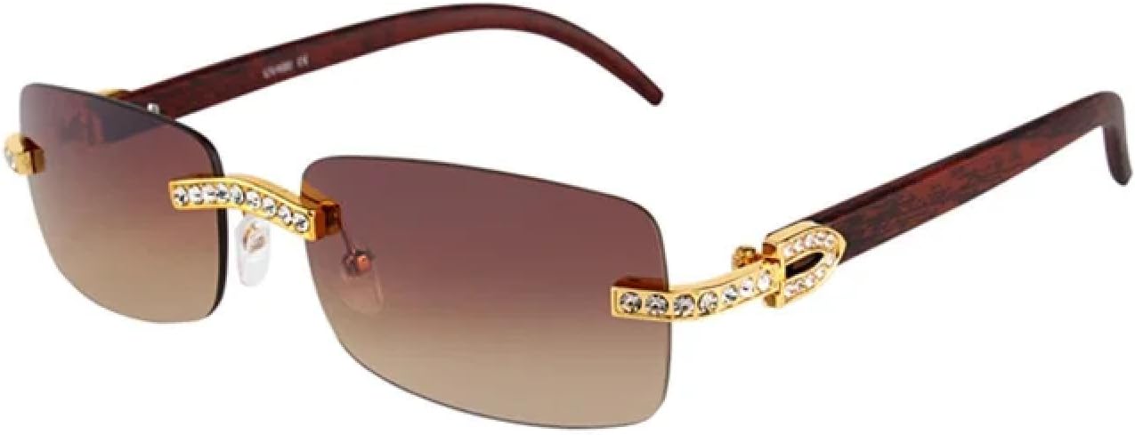 

Солнцезащитные очки с защитой от УФ-излучения UV400 | Без оправы, металлизированная оправа | Для женщин и мужчин, для занятий спортом на открытом воздухе и вождения DSVIGF, C3