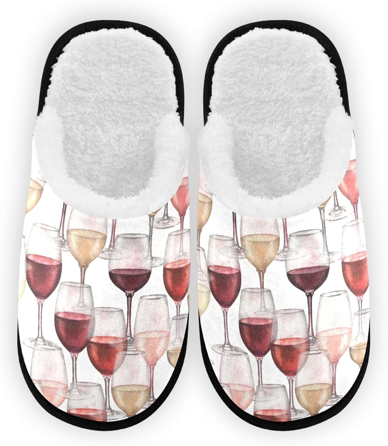 

Яркие домашние тапочки Umidedorр, мягкие, противоскользящие, для женщин и мужчин, белый/красный