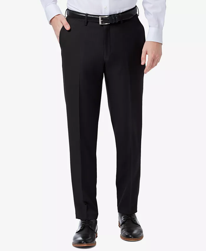 

Мужские классические брюки прямого кроя Premium Comfort Slim-Fit с эластичной тканью для комфорта Haggar, черный