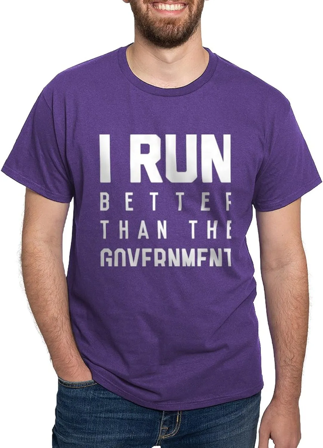 

Футболка I Run Better Than The Government, мужская, 100% Cotton, Classic Graphic, White CafePress