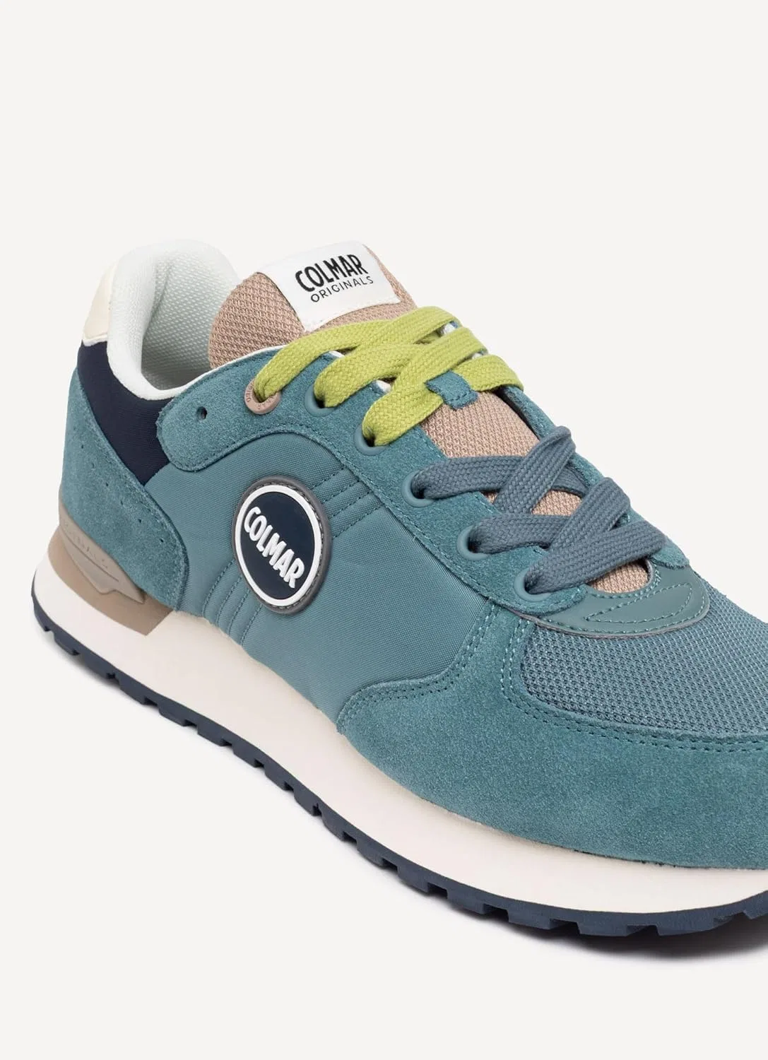 Мужские низкие кроссовки COLMAR Travis Authentic, Stone Blue M Green Sage Green — фото 3