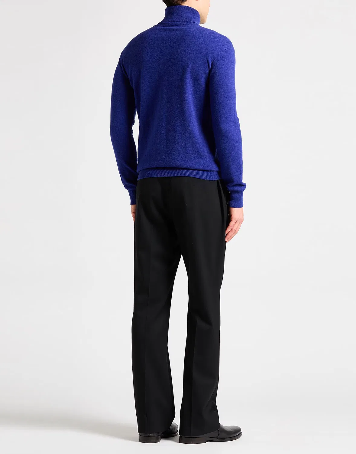 Водолазка из кашемира SAINT LAURENT синяя — фото 3