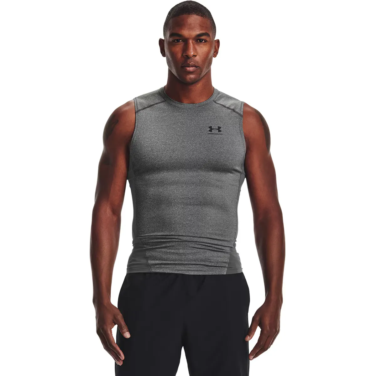 

HeatGear Under Armour Мужская футболка, серый/черный