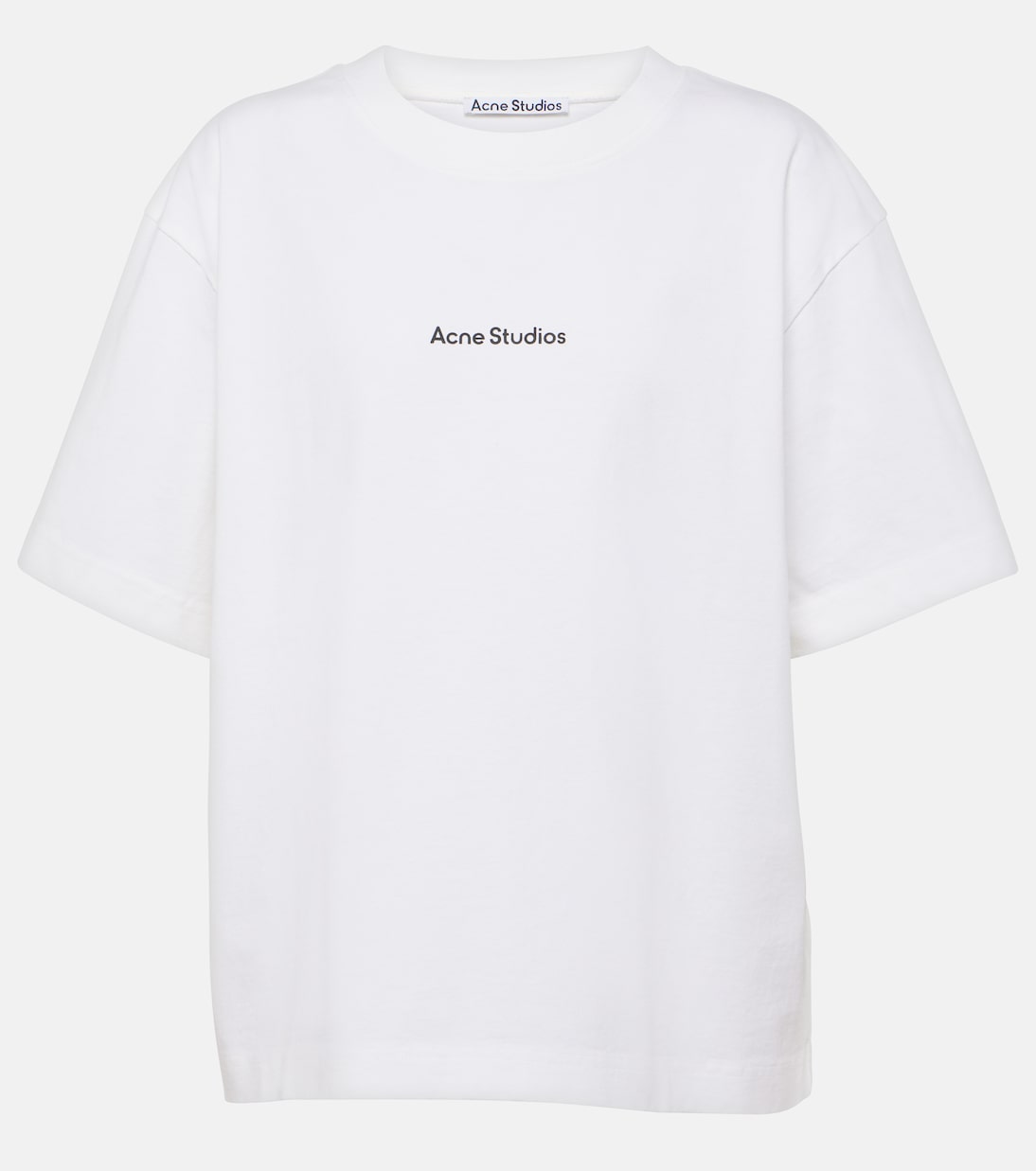 

Оверсайз хлопковая футболка Acne Studios, Optic White
