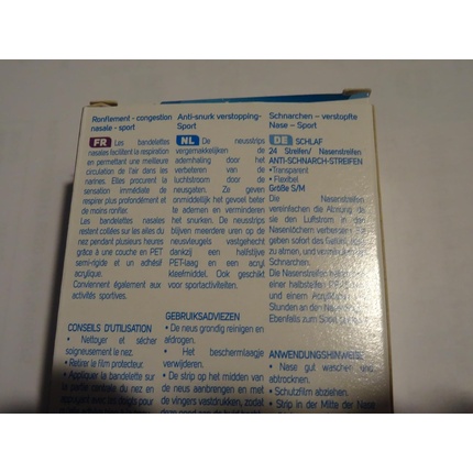 

Назальные полоски против храпа S/M - Упаковка 24 шт Quies