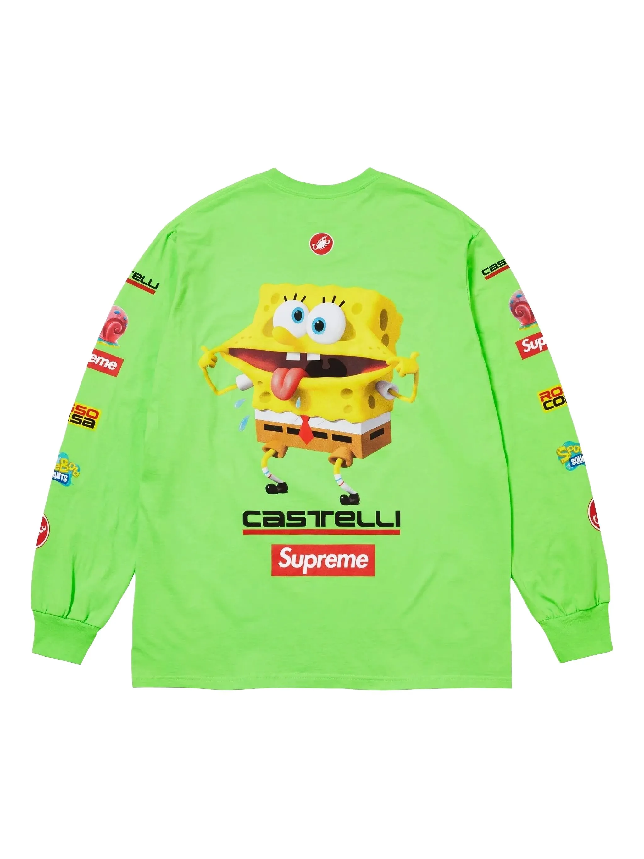 

Футболка из коллаборации с SpongeBob x Castelli Racing Supreme, зеленый
