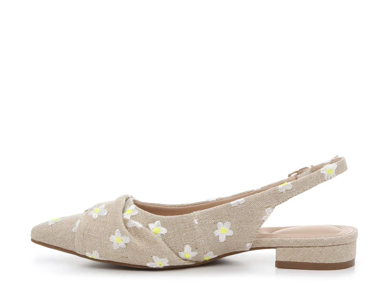 Балетки Ofena Slingback Flat Kelly & Katie, цвет beige_white_yellowfloralprint — фото 3