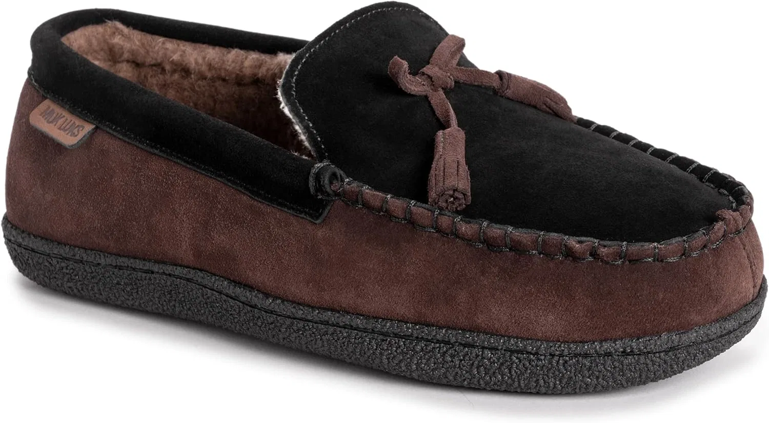 Тапочки из натуральной кожи, MUK LUKS, темно-красное дерево