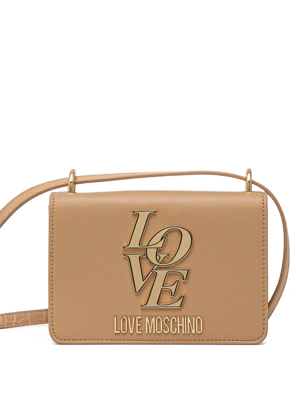 

Маленькая сумка через плечо с логотипом Love Moschino, коричневый