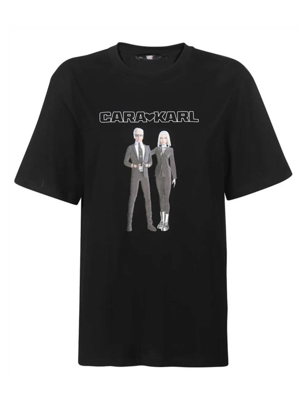 

Футболка с принтом X Cara Delevingne Karl Lagerfeld, черный