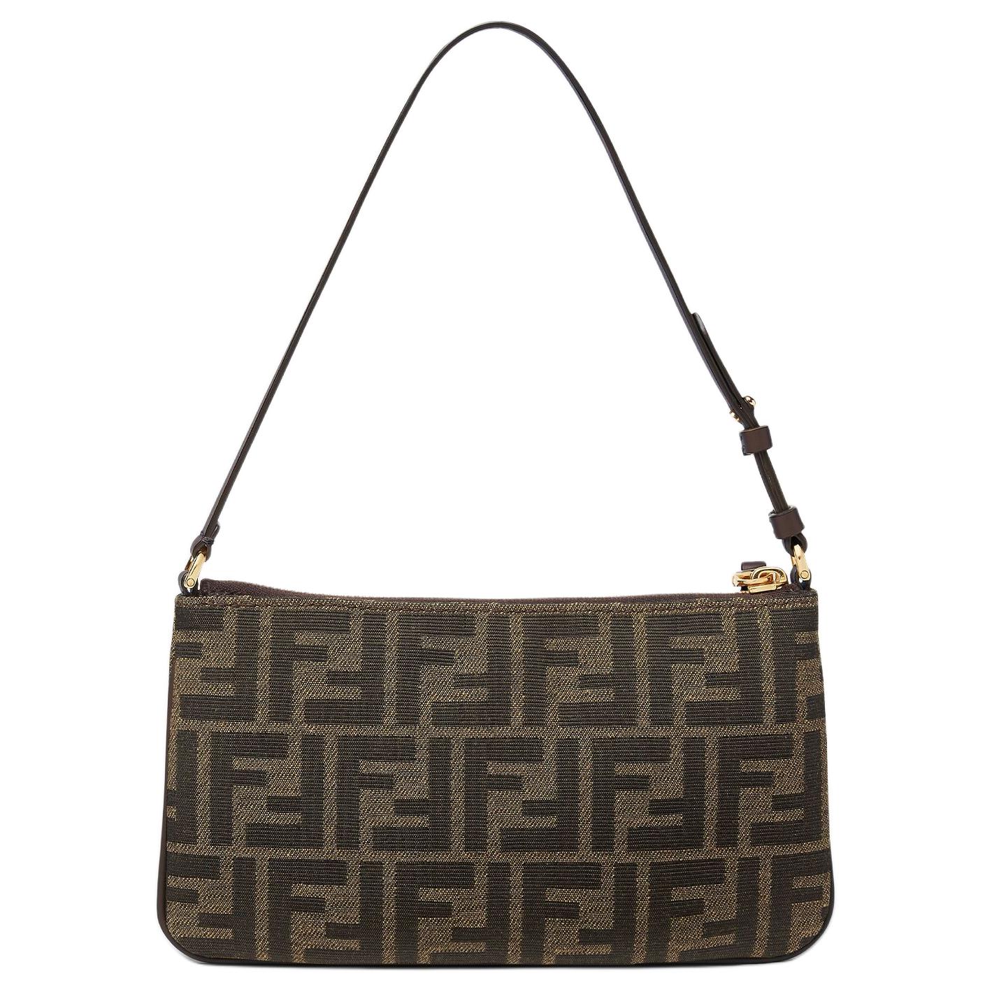 FENDI Клатч Baguette Fabric Women's Tobacco Brown — фото 3