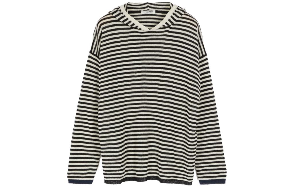 

Трикотажная футболка для женщин черно-белая 'S MAX MARA