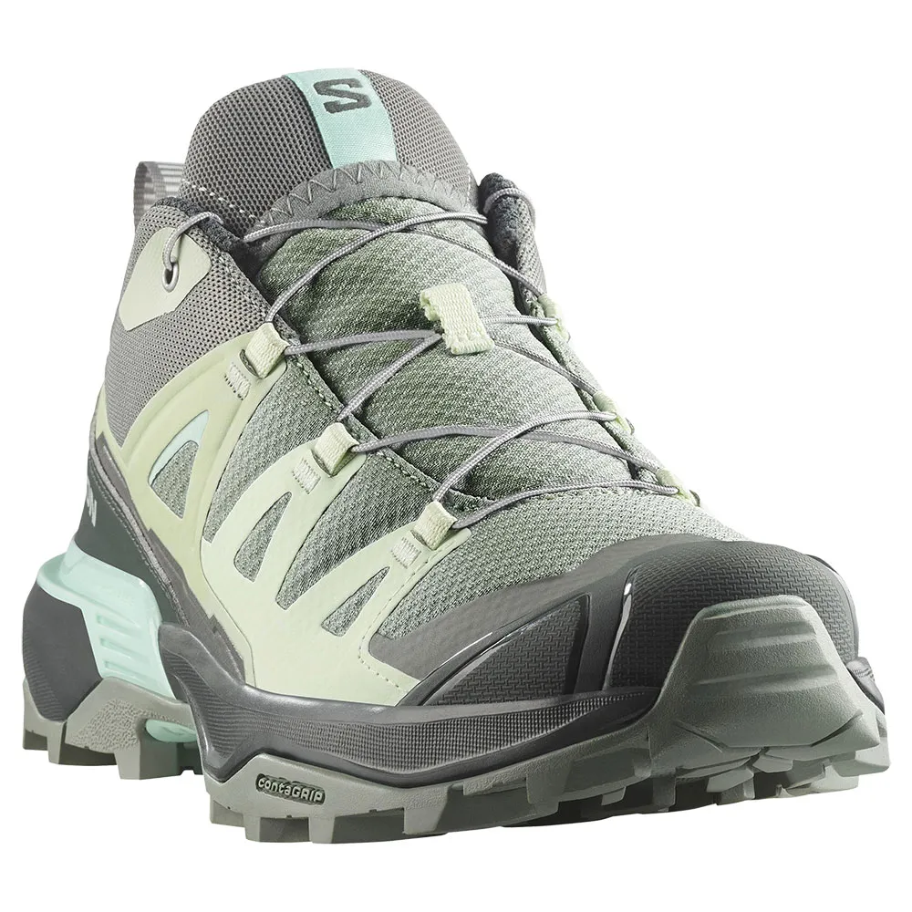 Походные ботинки женские Salomon X Ultra 360 комбинированные водонепроницаемые, серый — фото 4