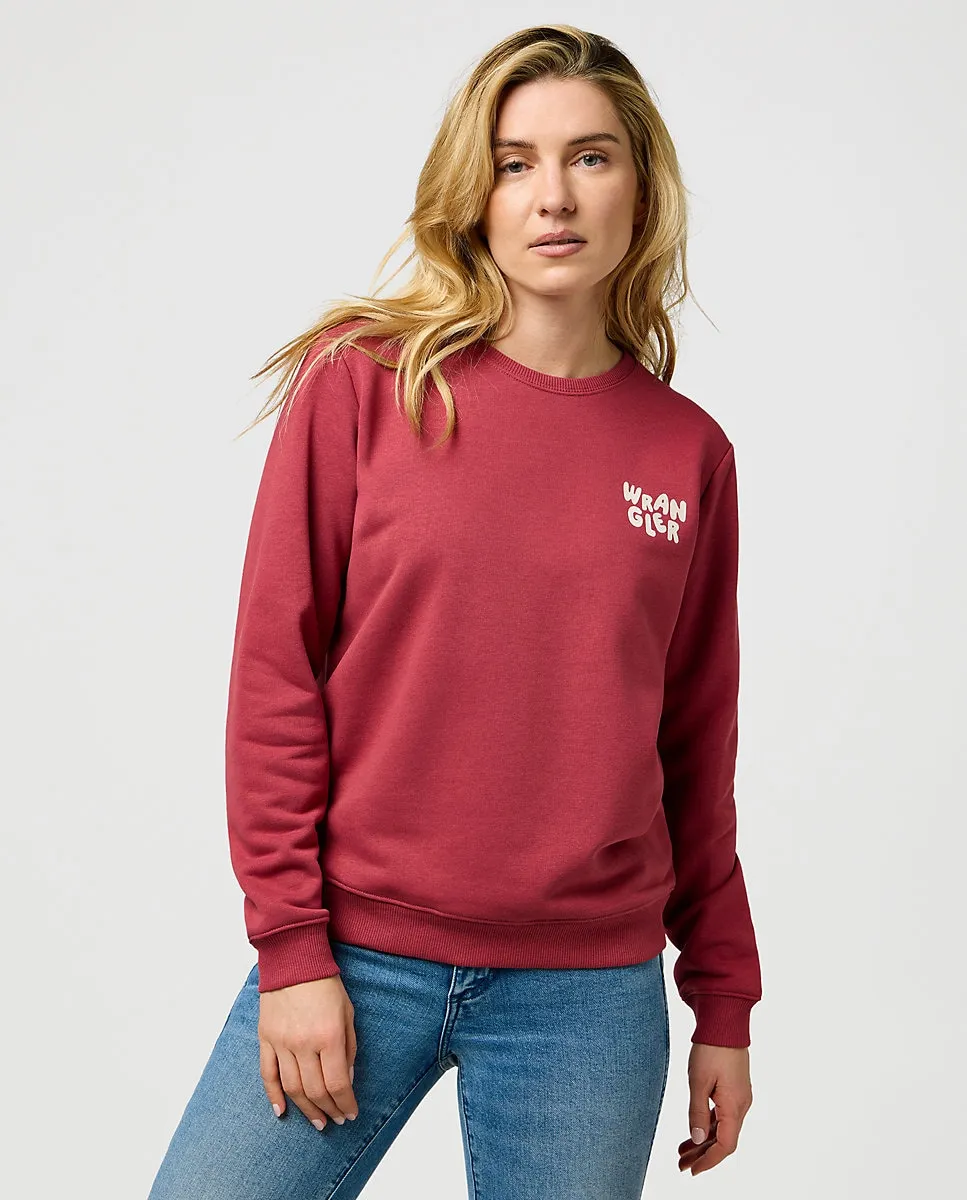 

Женская толстовка прямого кроя Wrangler, красный