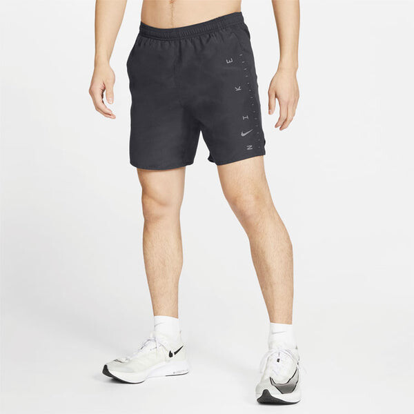 Шорты challenger7 brief running shorts smoke grey gray Nike, серый — фото 2