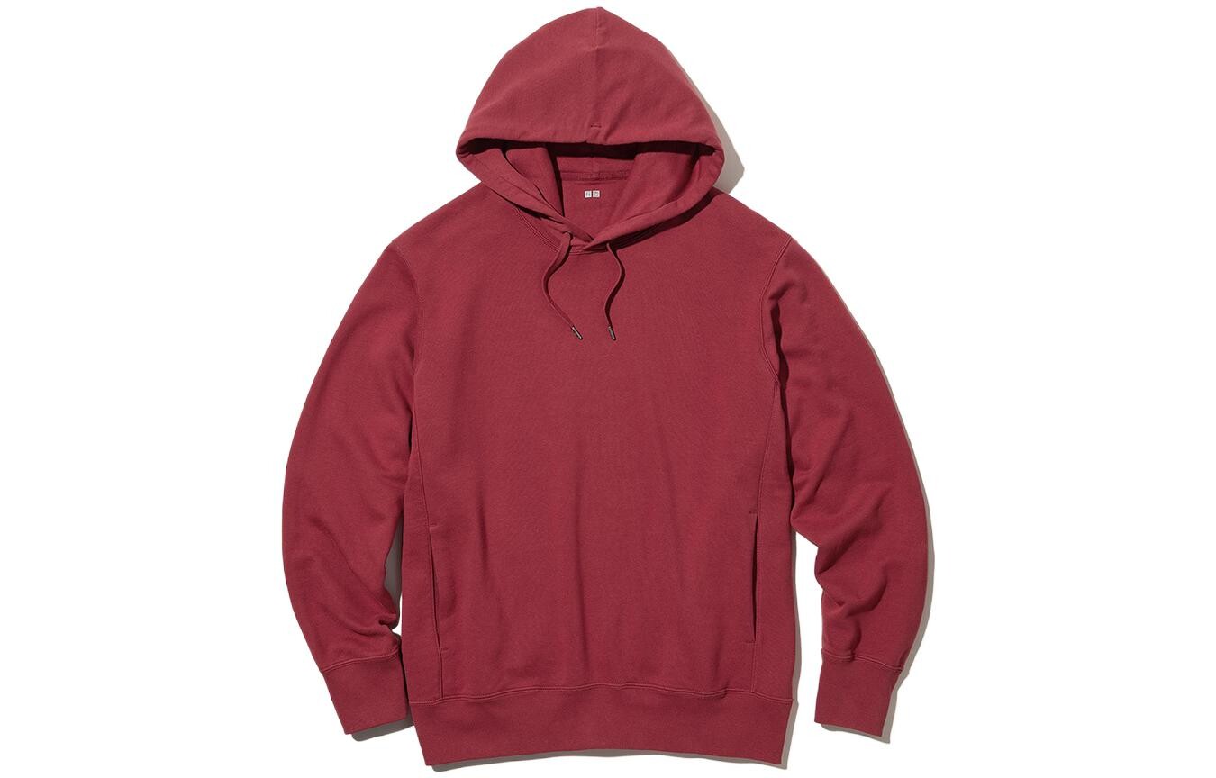 

Толстовка унисекс бордовая Uniqlo, бордовый