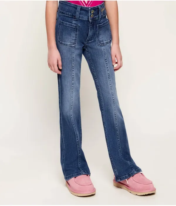 Джинсы flare fit Guess, темно-синий