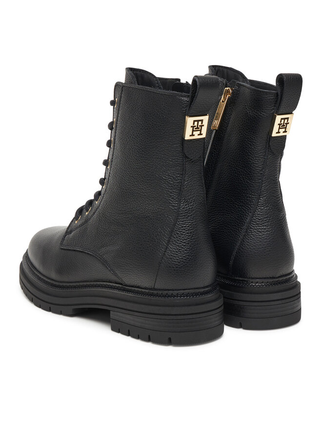 Сапоги Th Plaque Pebble Lace Boot Warm FW0FW08767 Tommy Hilfiger, черный — фото 3