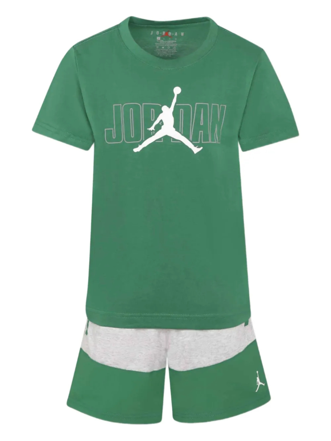

Комплект из шорт с логотипом (двойка) Jordan Kids, зеленый