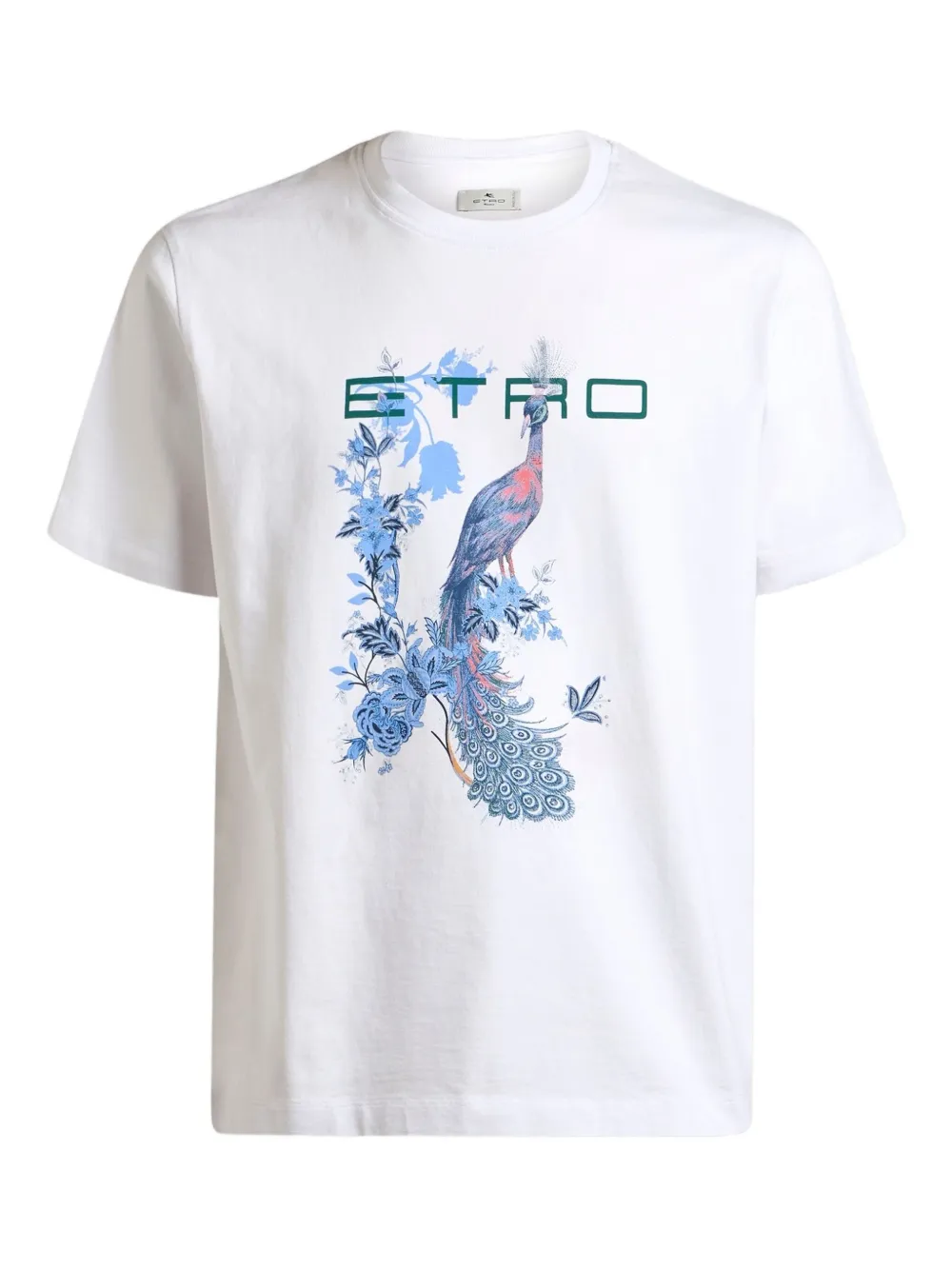 

Футболка с цветочным принтом ETRO, белый