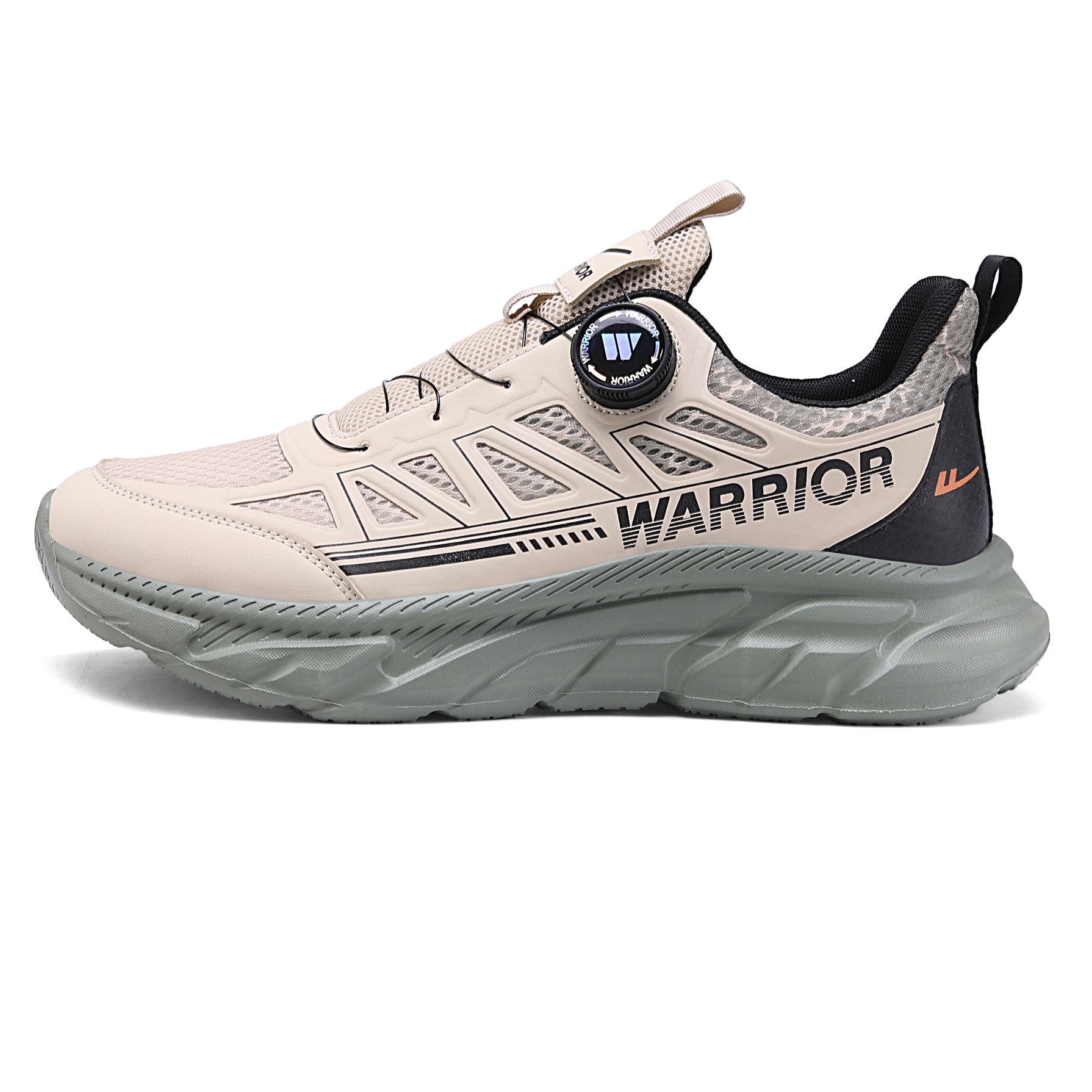 

WARRIOR Кроссовки мужские с низким верхом, устойчивые к скольжению, повседневные, песочно-зеленые, армейского зеленого цвета, черные