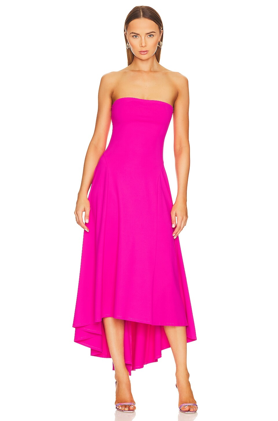

Платье Susana Monaco High Low Strapless, цвет Pink Glo