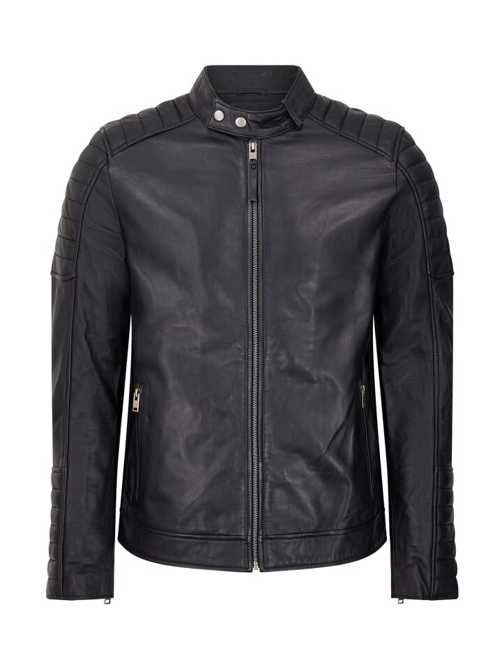 

Кожаная куртка Bolongaro Trevor Quilted Racer, черный