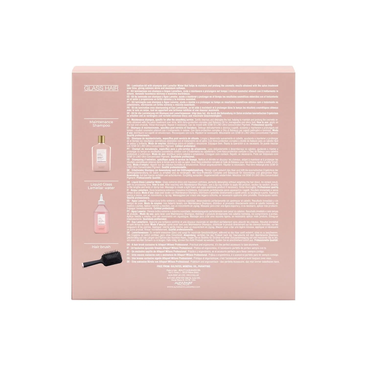Набор для ламинирования волос Keratin Therapy Lisse Design Glass Hair Kit от Alfaparf Milano Professional ‎Alfaparf Milano — фото 2