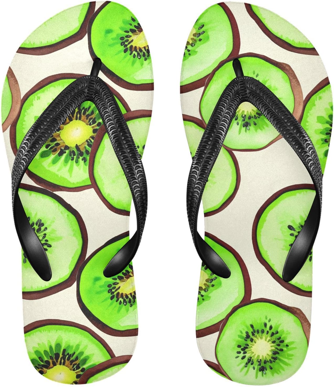 

Вьетнамки Kiwi Slice бежевые, пляжные, резиновые, нескользящие, для душа, летние тапочки для мужчин и женщин, для прогулок Sinestour