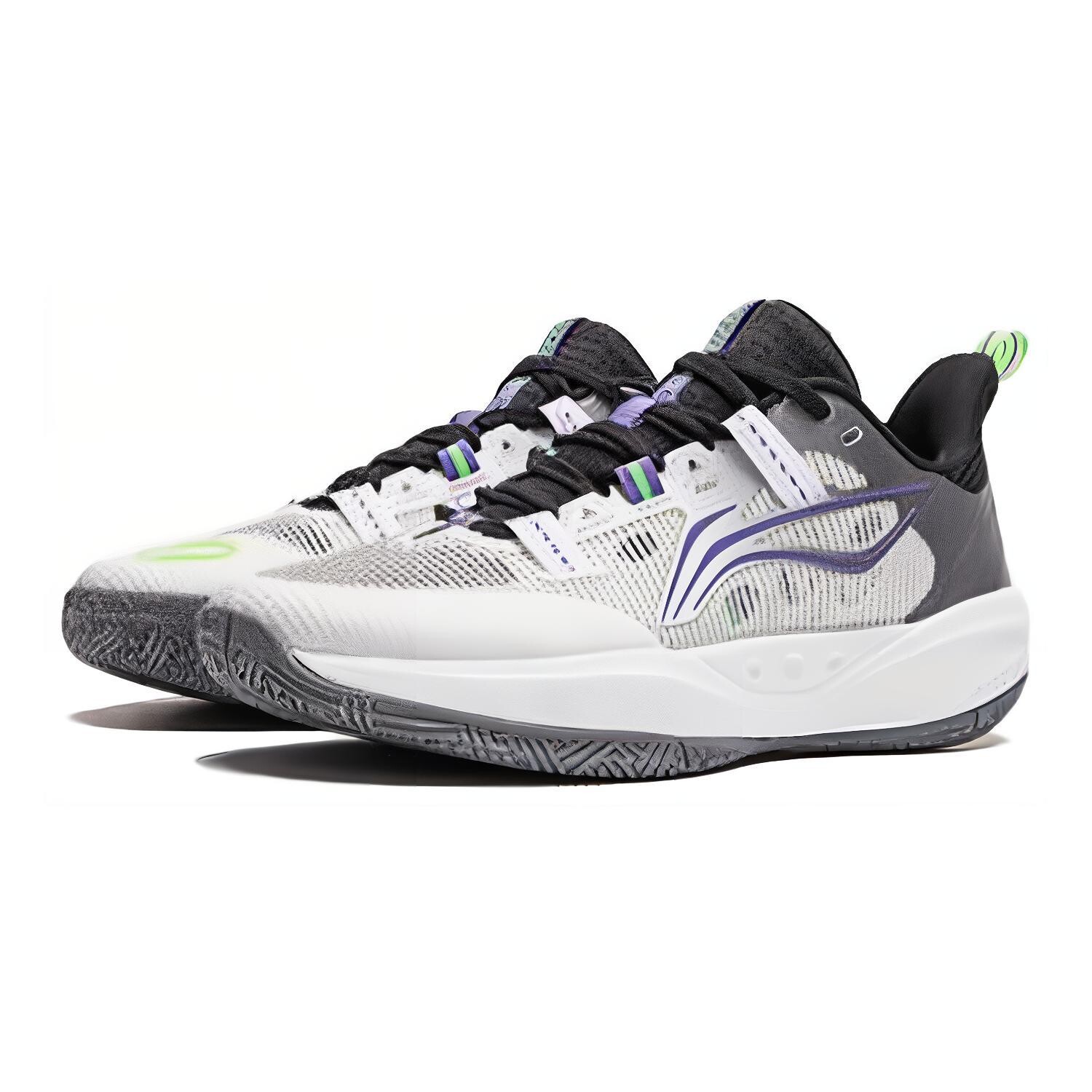Баскетбольные кроссовки Pioneer Spirit 4 PRIMARY для детей GS Low-top белые/черные Lining Young, белый/черный — фото 4