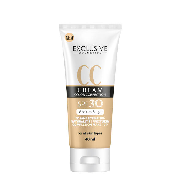 

CC-крем для лица с spf30 средне-бежевый, 40 мл Exclusive Cosmetics, цвет medium beige