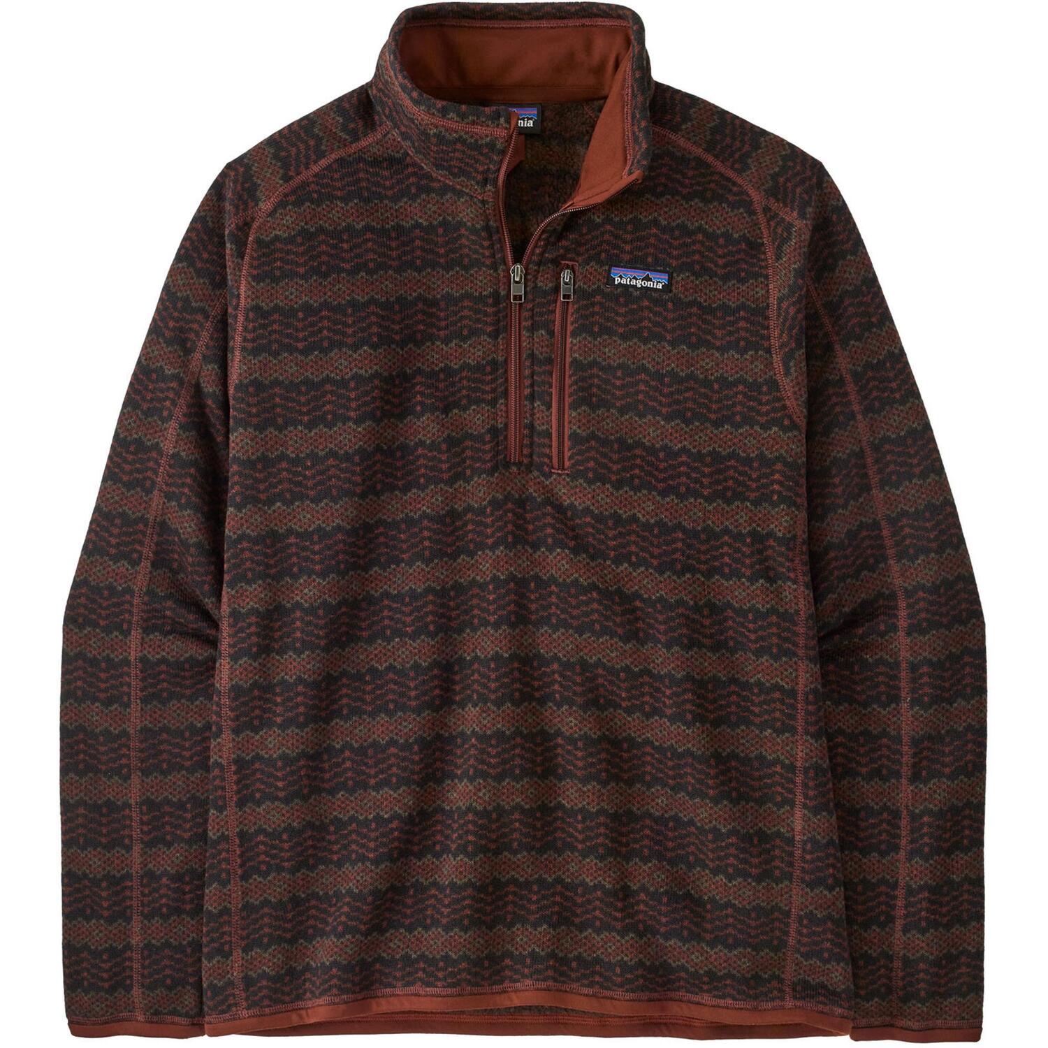 

Мужской флисовый свитер Better Sweater с молнией на четверть длины. Patagonia, Woven Together/Dried Vanilla