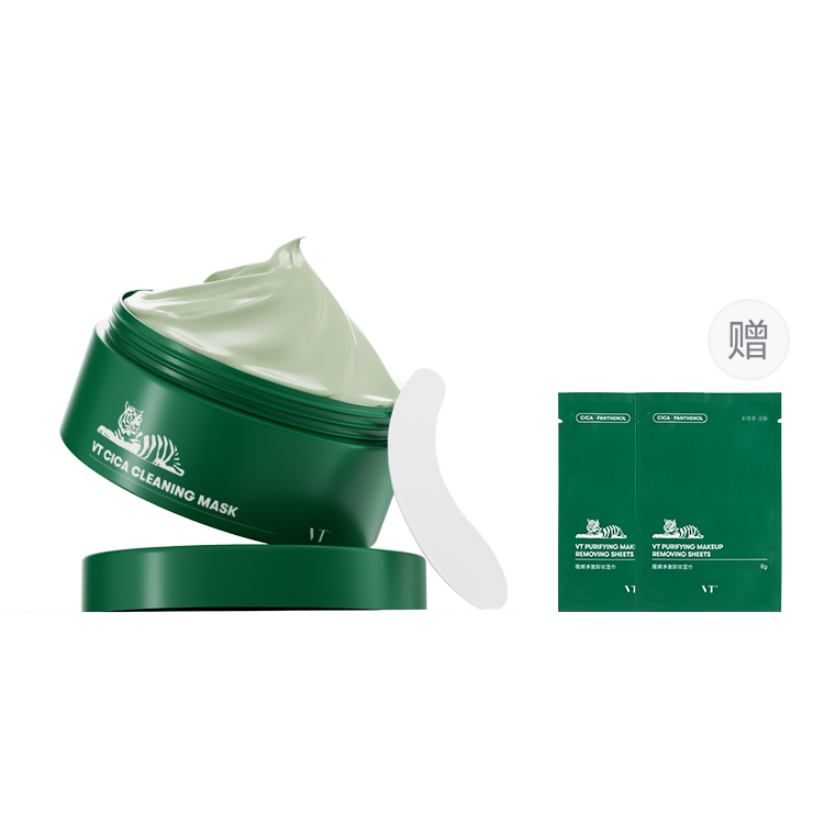 

VT Глиняная маска Tiger Green Mud для увлажнения и очищения, подходит для всех типов кожи, 80г