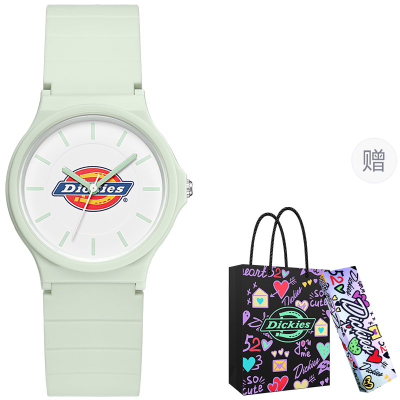 

Dickies Часы Wrist Watch Quartz Movement Plastic Strap White Dial Women's Watch