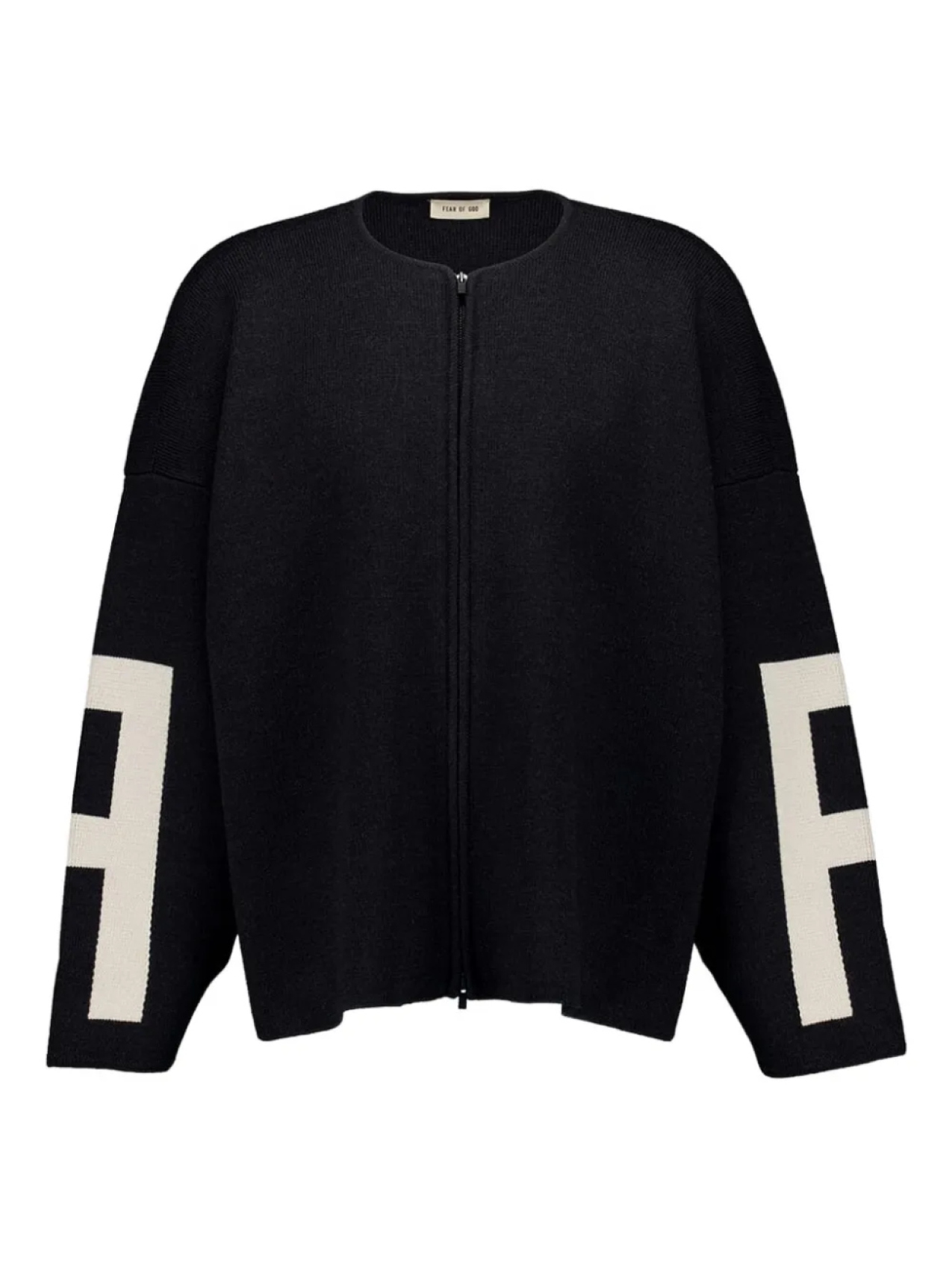 

Шерстяной свитер Fear Of God с застежкой-молнией, черный
