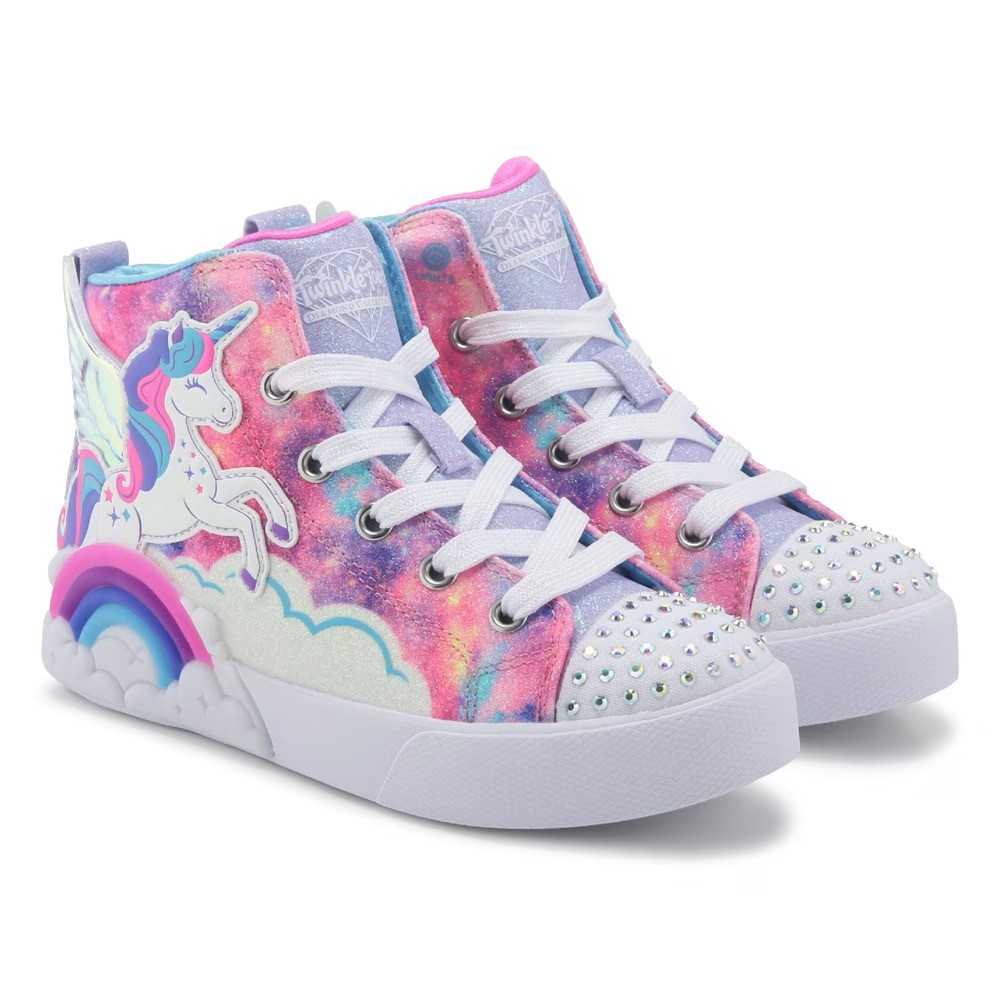 

Twinkle Sparks высокие кроссовки /маленький ребенок Skechers, мультиколор