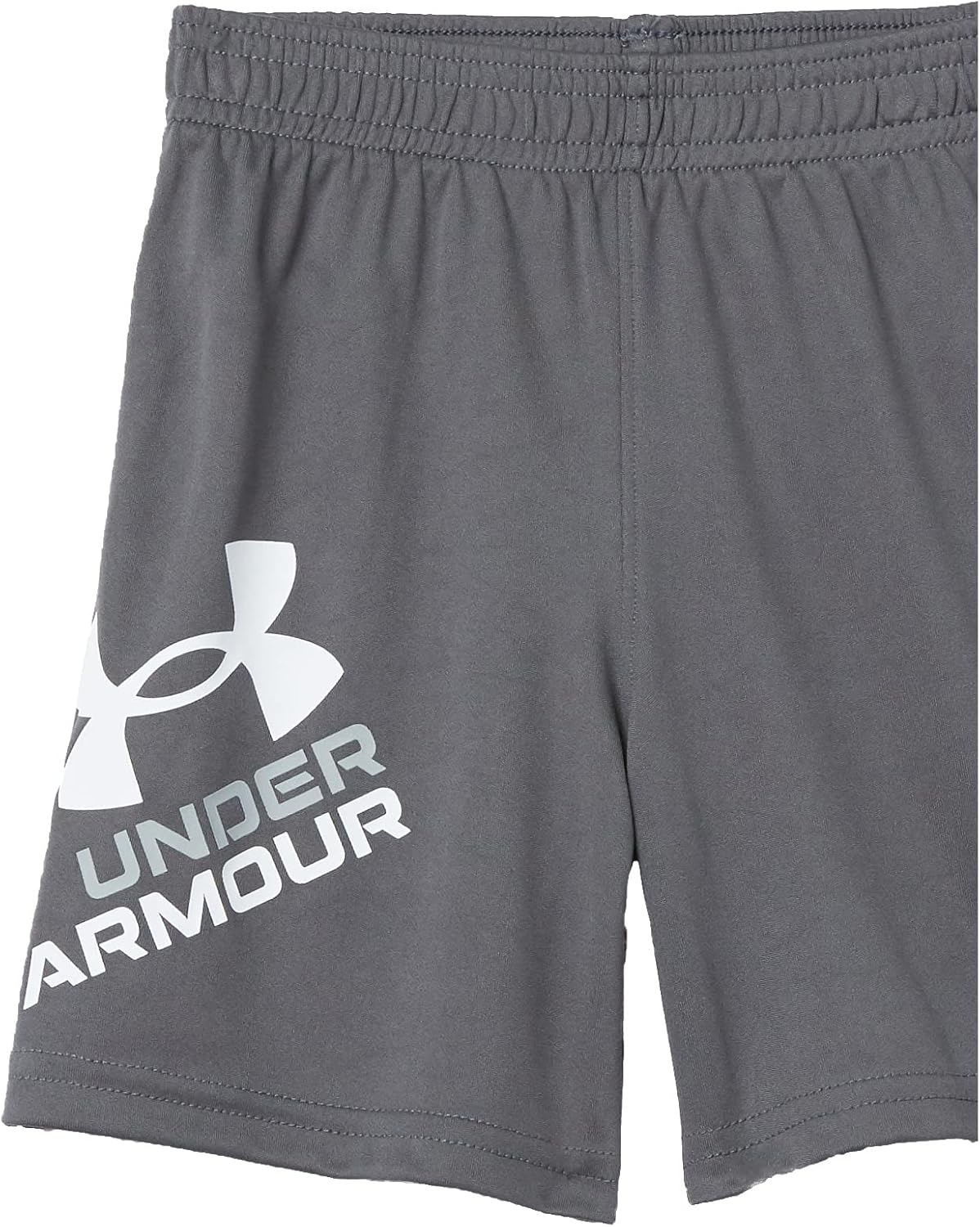 Короткие шорты Under Armour Boys Prototype, эластичный пояс, мягкие и удобные, Pitch Gray S21 — фото 3