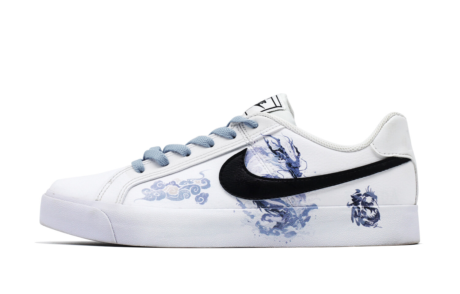 

Кроссовки Nike Court Royale Skateboard Shoes Unisex Low-Top White Black, Черный, Кроссовки Nike Court Royale Skateboard Shoes Unisex Low-Top White Black
