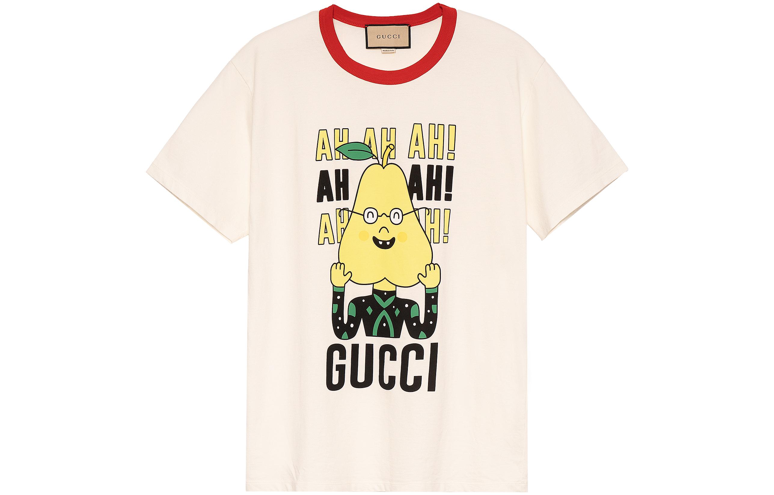 Футболка унисекс бежевая GUCCI — фото 2